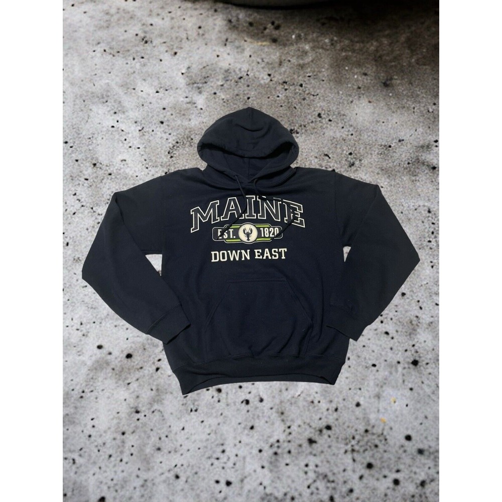 Gildan Heavy Blend Unisex‎ Small Maine Down East Hoodie Y2K